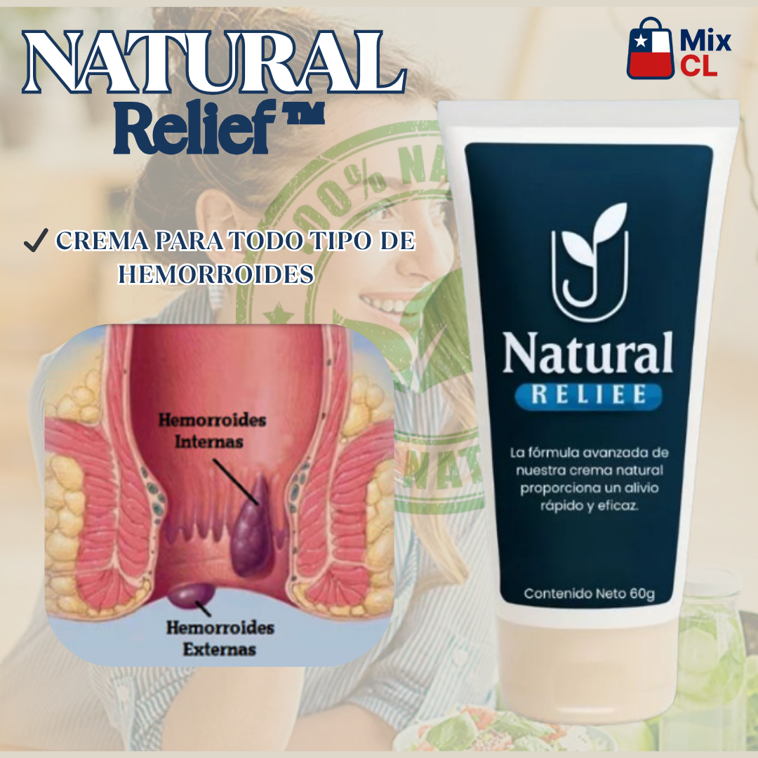 NATURAL RELIEF™ - CREMA PARA HEMORROIDES