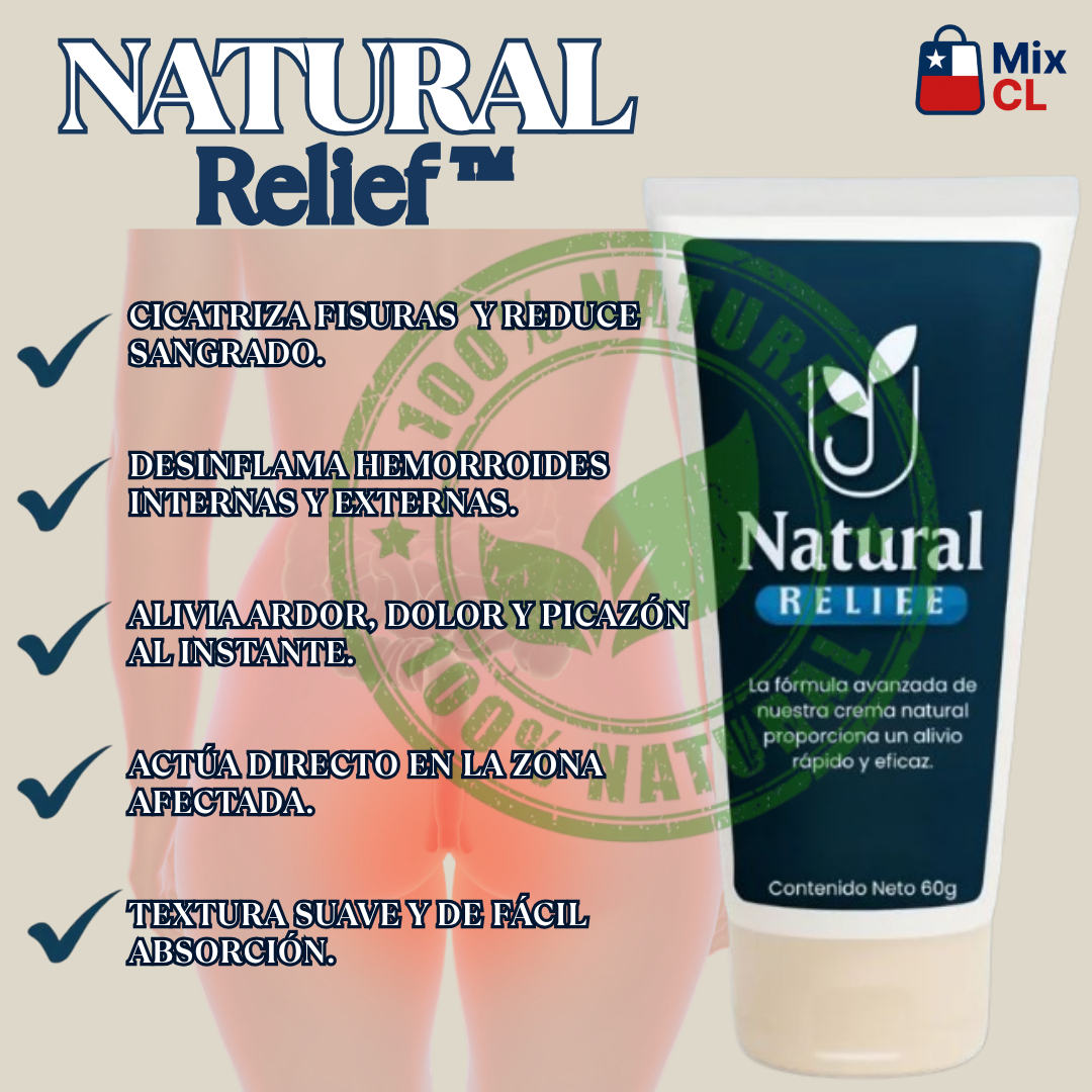 NATURAL RELIEF™ - CREMA PARA HEMORROIDES